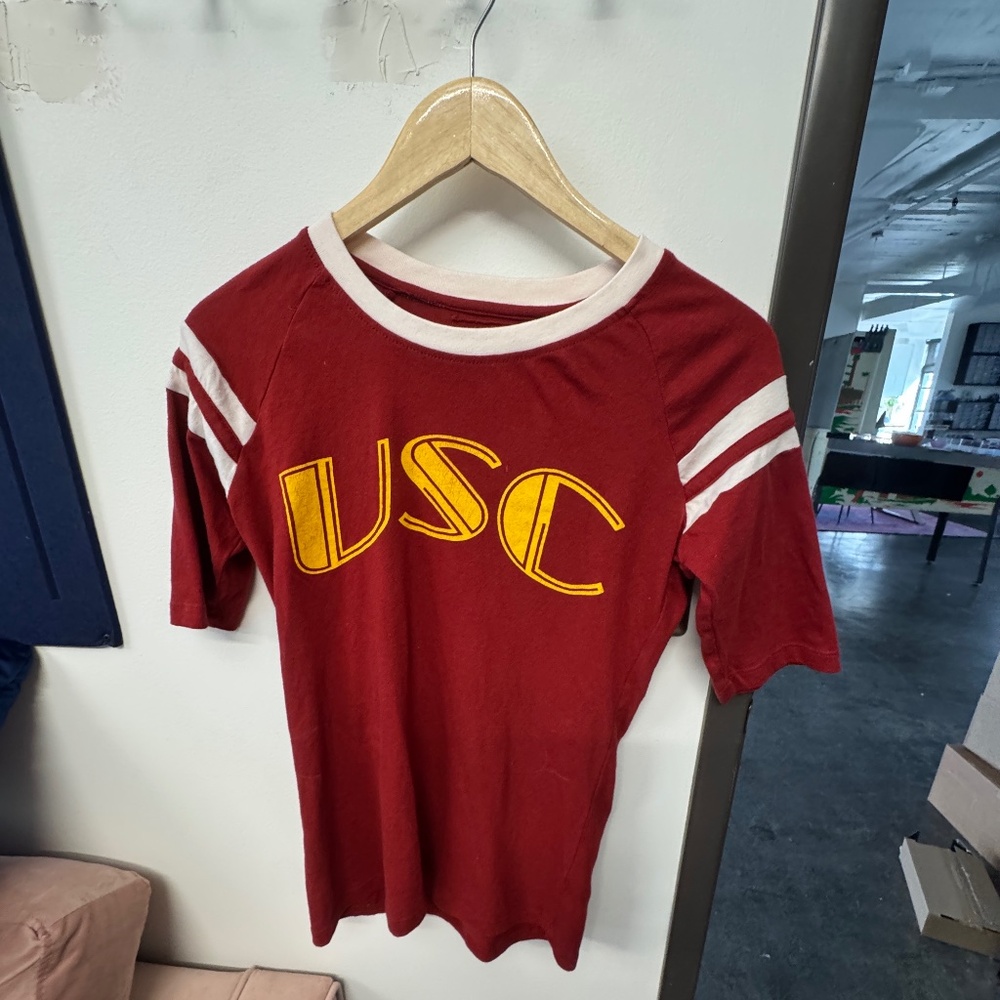 USC Art Deco Baby 3/4 Length Tee (Size L)